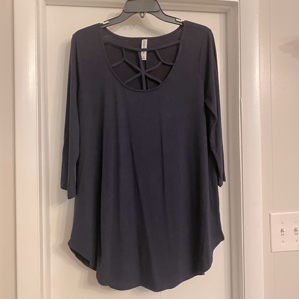 Navy Stretchy Shirt